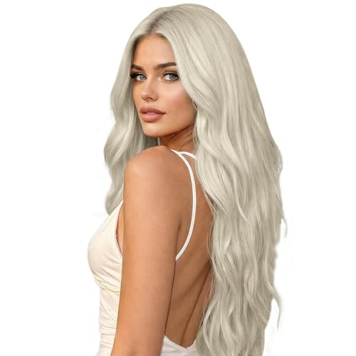 Image of Full Shine Injected Tape in Hair Extensions Human Hair, Pearl Ice Blonde, 22 Inch, 50G, 20PCS, Invisible Seamless Tape in Extensions, Lightweight Comfort, Vacation Hair, Holiday Event Styling