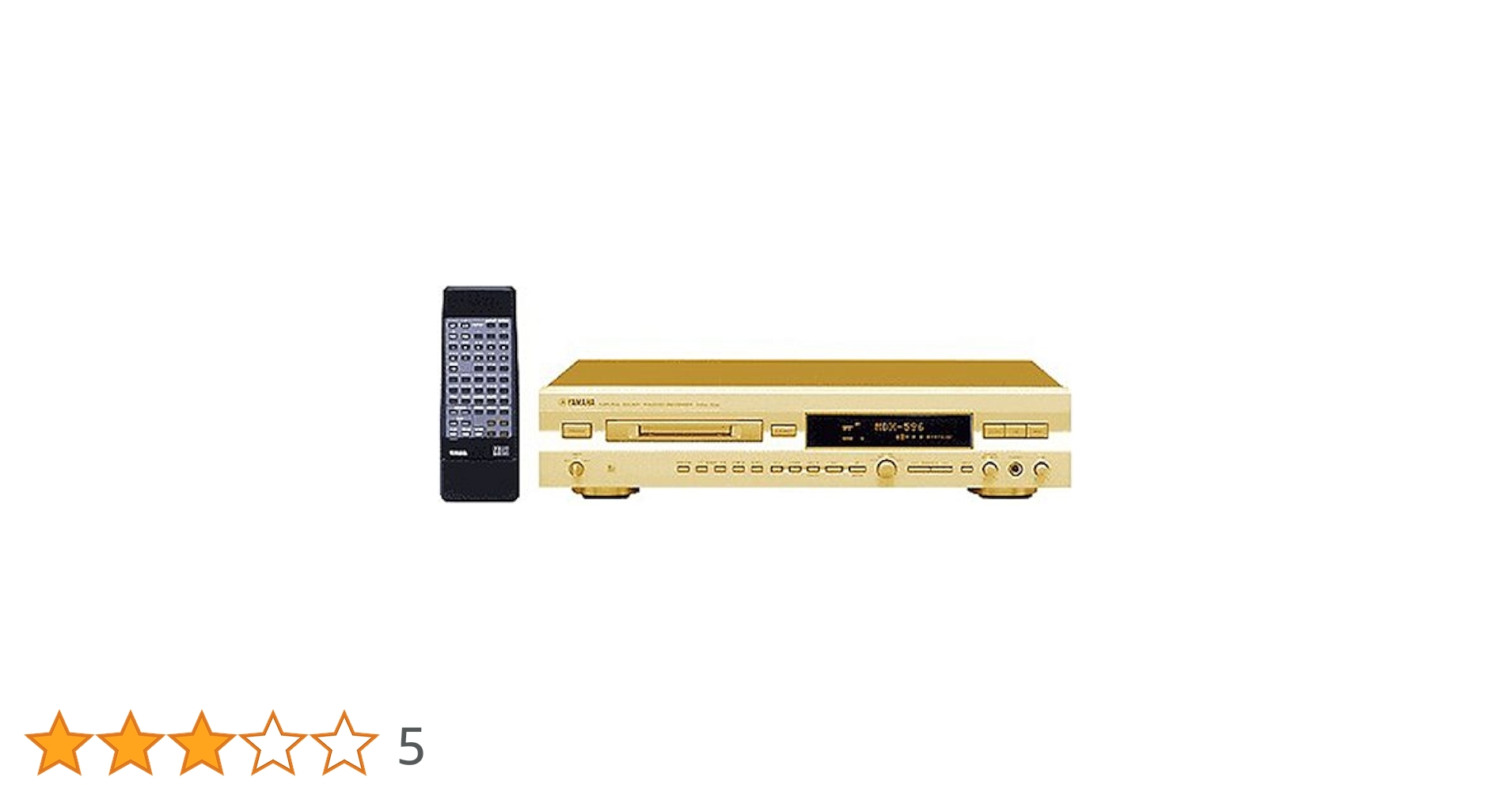 完動品　YAMAHA ヤマハ　MDレコーダー　MDX-596 Yamaha MDX-596 MD Recorder Mini Disc Deck Player Gold Japan