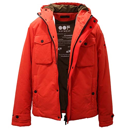 Giubbotto uomo OOF 3885AD padded jacket men orange matelassé - 4