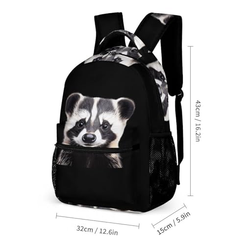 Badger Cute Backpacks Set Lightweight Lunch Bag Aesthetic Pencil Cases for Travel Work2