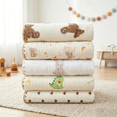 3-Piece Cotton Baby Blanket DROPS TO - image 8
