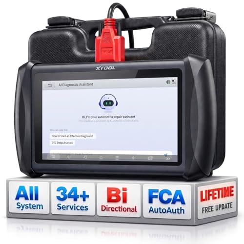 XTOOL IP616 V2.0 Bidirectional Scan Tool with Lifetime Free Updates, AI-Assisted Full System OBD2 Scanner Diagnostic Tool with 34+ Reset Services, Active Test, CAN FD & DoIP, FCA AutoAuth, Android 10