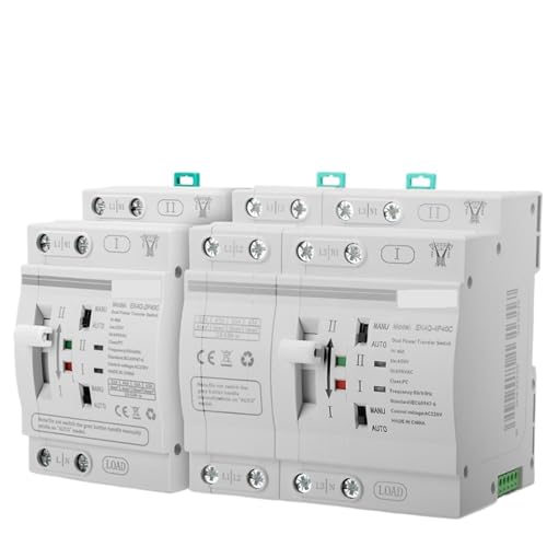 Commutateur de transfert automatique ATS 4P 63A pour rail DIN