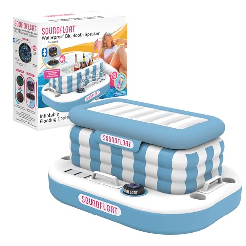 Inspired Living Inflatable Cooler & Bluetooth Pool Bar