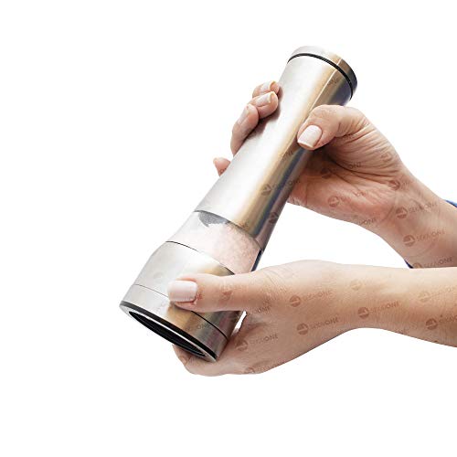 KIT 2 MOEDORES DE SAL E PIMENTA AÇO INOX GOURMET