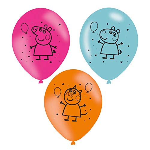 Amscan - Globos Peppa pig (997378) , color, modelo surtido