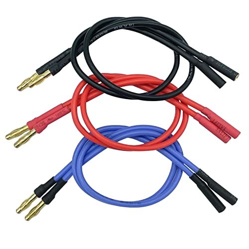 rc wire - 6PCS 4.0mm Banana Gold Bullet Connector Extension Cable for RC Brushless Motor ESC Extension Cable Wire RC Car Boat Parts