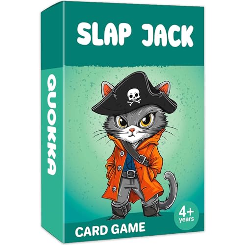 Quokka Slap Jack Card Game for Kids Ages 48 Fun Family Game with Cute Characters Perfect for Travel Playdates Family Time Educational & Engaging Playing Cards for Kids Easy to Learn