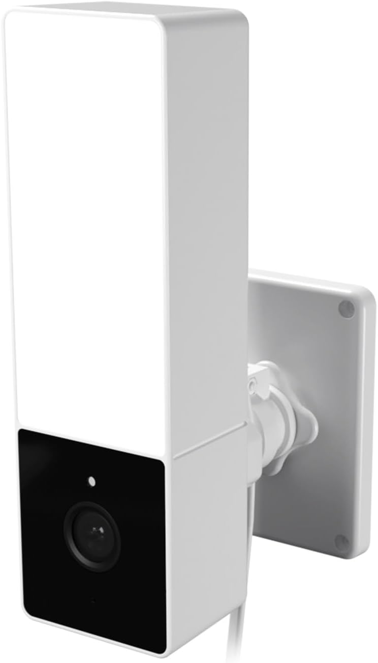 NEXXT Smart Wi-Fi Mini 1000 Lumen Floodlight Camera - 2K HD Video, Motion Detection, Instant Alerts, 90dB Alarm, 24/7 Recording, IP65 Weatherproof for Outdoor Security