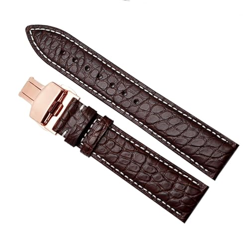 Bracelet montre en cuir de crocodile 24mm pour personnaliser toutes les marques