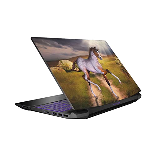 Sticker pour HP Pavilion 15.6 style nature chevaux au bureau ou en cours