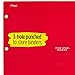 Five Star 4 Pocket Folder, 2 Pocket Folder Plus 2 Additional Pockets, Red (72089)