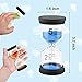 Sand Timer, Sand Timers Colorful 1/3/5/10/15/30 Minutes Sandglass Timer with Protective Cover for Classroom Home Office Cooking (Pack of 6) Multicolor