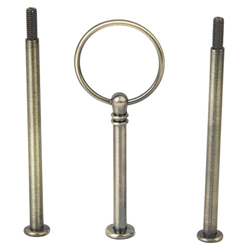 Wowlife Metal 3 niveles soporte para tartas de 13 pulgadas mango Cake placa soporte centro accesorios de mango – frutas manija accesorios placa redonda hardware Rod