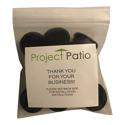Project Patio 1-1/2" Deluxe Wrought Iron Outdoor Patio Furniture Glides (28 Pack) Protectors for Table and Chair Feet - Step by Step Instruction Included - Thumbnail 7