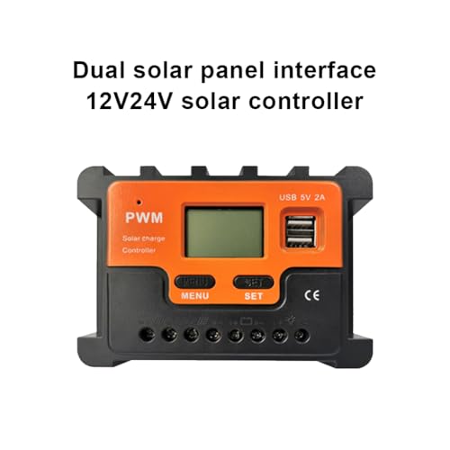 Contrôleur de charge 24V 12V 20A avec écran LCD régulateur solaire