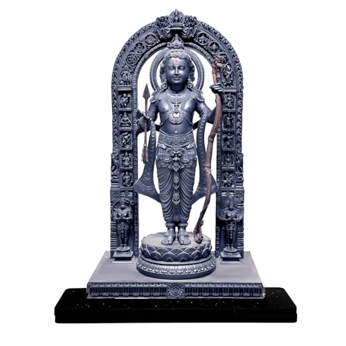 Image of Ram Lalla MDF Cutout of Ram ji ki Murti Lalla Statue in Ayodhya Mandir (2D), Idol Home Decor, Divine Gifts, Big Size Ram Lalla Statue (RAM JI 2, 12 INCH)