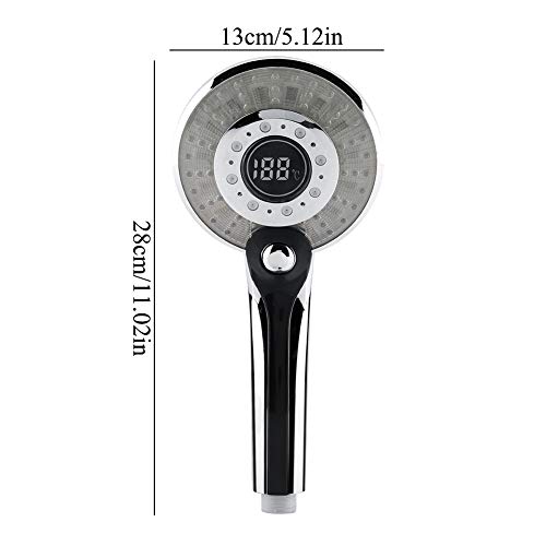 Cabezal de ducha LED Alvinlite con display digital miniatura 3