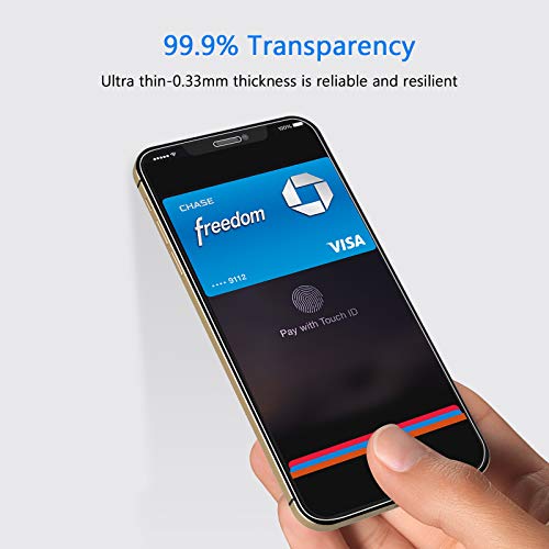 Yootech Screen Protector Compatible with Apple iPhone 12/iPhone 12 Pro,[4 Pack] Tempered Glass Screen Protector for iPhone 12/iPhone 12 Pro 2020[Anti-Scratch][Bubble Free][Case-friendly],6.1-Inch - Thumbnail 7
