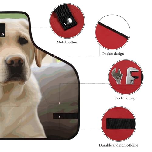 Delantal de trabajo impermeable con diseño Labrador para hombre y mujer miniatura 3