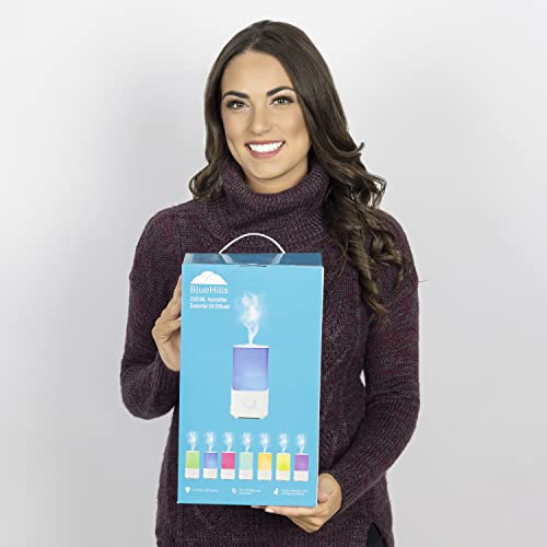 Bluehills Premium 2300 Ml Xl Large Essential Oil Diffuser Humidifier Combo For Large Room Home Huge Coverage Area 2 Liter Extra Large Capacity Huge Diffuser With Décor Led Lights Square White - L001 #TOP2