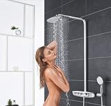 GROHE Duschsystem Rainshower SmartControl 360 DUO Brausen- und Duschsystem mit Thermostatbatterie für die Wandmontage | 26250000 - 7
