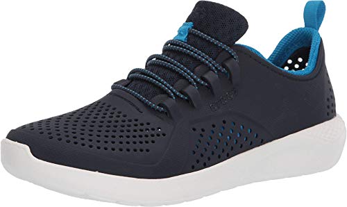 Sandália LiteRide Pacer Kids, Crocs, Criança-Unissex, Navy/White, 35