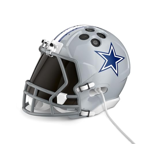 Image of NFL Echo Dot Bundle: Includes Echo Dot | Charcoal and Limited-Edition NFL Helmet Stand | Dallas Cowboys