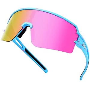 AVV Polarisierte Radsportbrille Blau/Pink