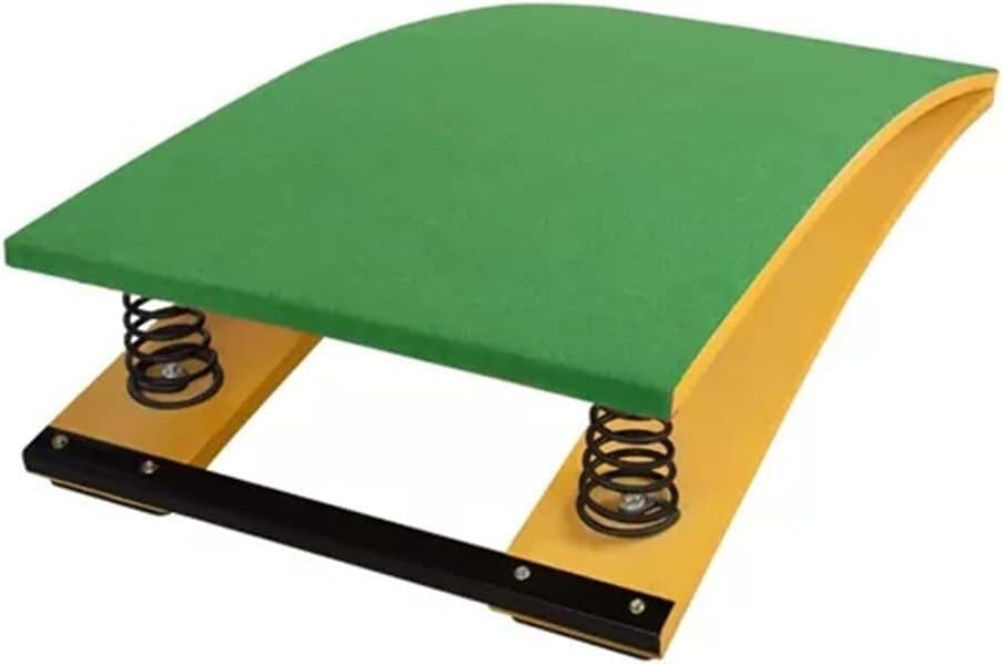 High Jump Spring Board Home Playing Room Wooden Elastic Board Portable Curved Hard Wood Practice Equipment for Home Room Athletics Training Ground Landing practice art project assisted springboard(Gre
