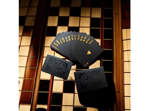 Jogo de Baralho - A prova d'agua - Preto Dourado Prata