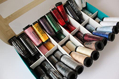 Linhas de Costura Coloridas Gabrielinha - Kit com 48 tubos