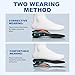 3/4 Removable High Arch Support Shoe Inserts, Orthopedic Insoles for Plantar Fasciitis Relief, Standing All Day Pain Relief, Knee Pain, Over-Pronation, Shoe Insoles for Men & Women - L(Men8-9.5)