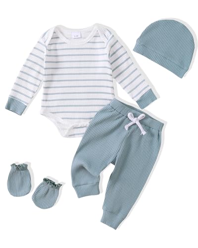 Image of Renotemy Newborn Baby Boy Clothes Outfits Infant Boy Letter Print Romper Pants Clothing Set