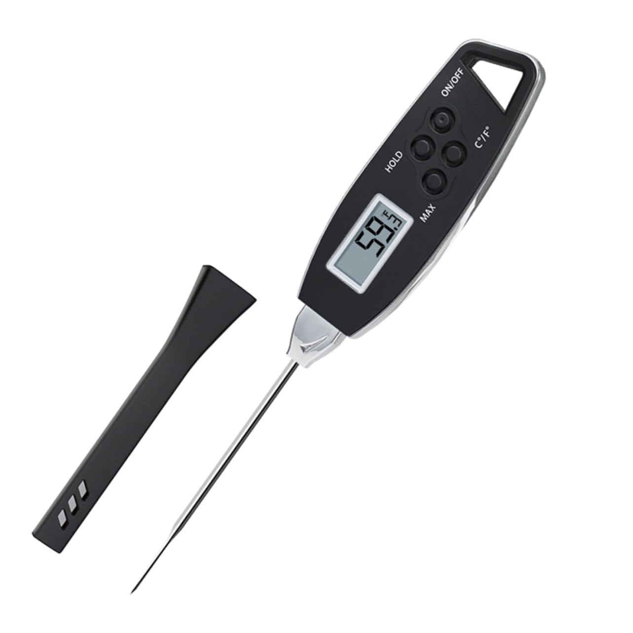 Amosfun 3 Piezas termometro digital para alimentos termómetros digital termómetro termómetro de barbacoa termómetro de carne a prueba de agua termómetro para carne Black