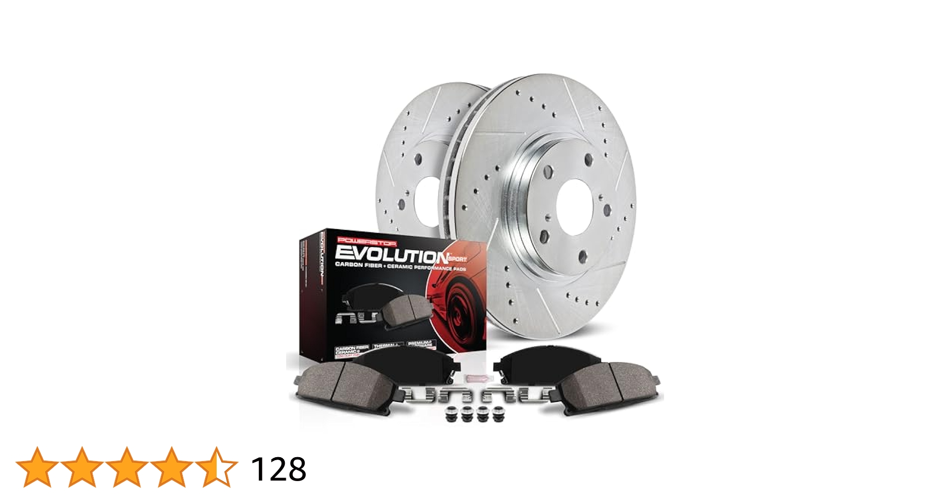 K．D5！ Power Stop K5950 Rear Z23 Carbon Fiber Brake Pads with