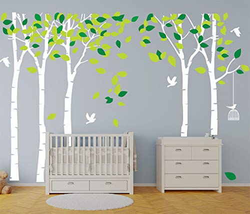 Vinilo Decorativo Gigante Árbol Blanco 103.9x70.9 cm miniatura 4