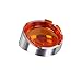 NTHREEAUTO Turn Signal Visors Lights Lens Covers Compatible with Harley Dyna Fatboy Softail Road Glide(Qty:2, Amber)