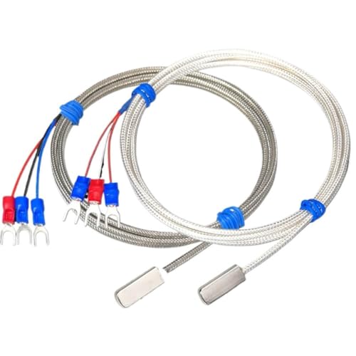 Termistor PT100 adhesivo K tipo alta temperatura con cable de 1 metro