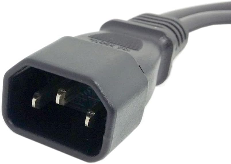 Chenyang CY IEC 320 Single C14 to Dual C13 Power Extension Cable,Computer & Monitor & Printer Short Power Splitter Cable Adapter
