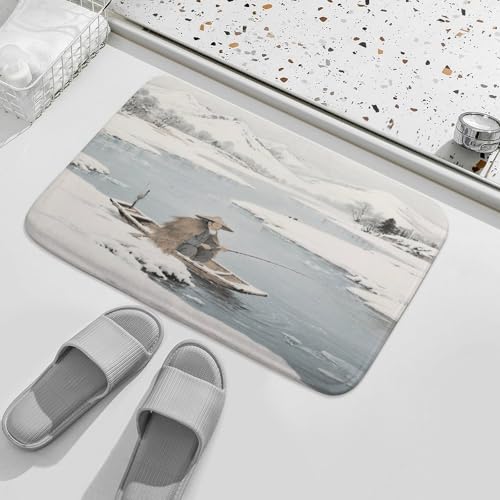 Alfombras de baño esponjosas ideales para el suelo de la ducha tras pescar en el río frío 3