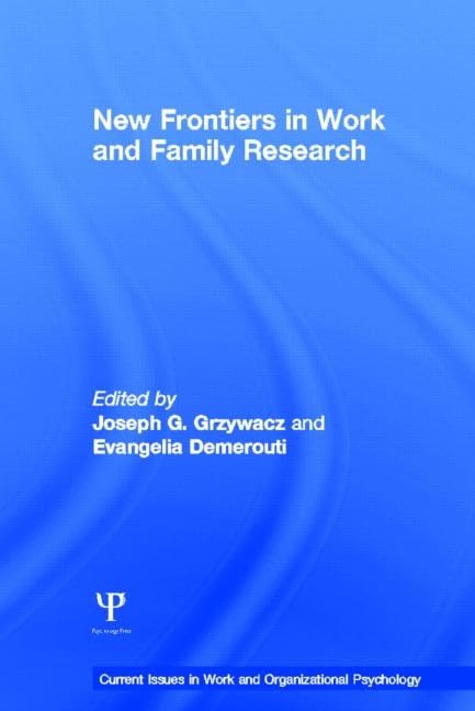 Buy New Frontiers in Work and Family Research โ BookShops.in