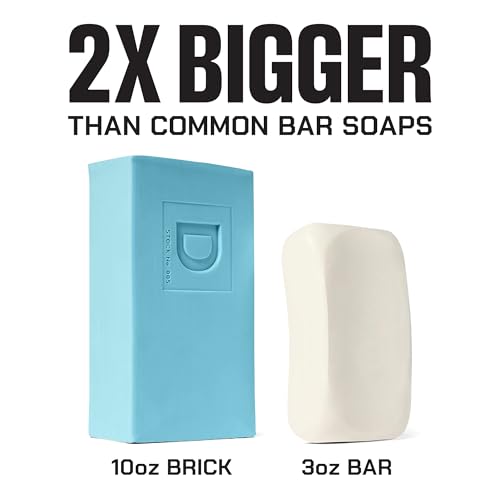 Image of Duke Cannon Big Brick of Soap 4-Pack for Men - 10 oz Each - Long-Lasting Triple-Milled Bar Soap - Midway, Midnight Swim, Naval Diplomacy, Superior - Gift Set for Men