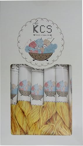 Image of KCS Big skeins of 25 Meters Size 25 Color Variegated Cross Stitch Stranded Threads,6 skeins,4075