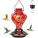 Hummingbird Feeder, BOLITE Glass Hummingbird Feeders for...