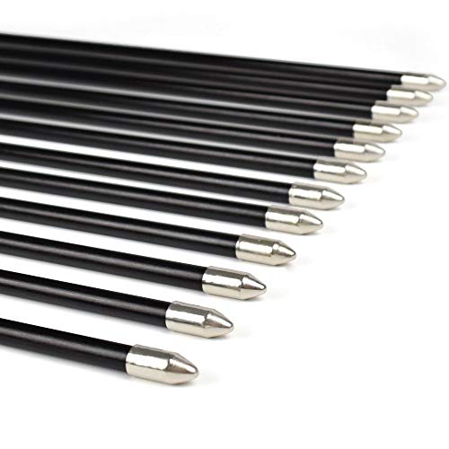 Elong Fiberglass Arrows Archery 26 Inch Target Shooting Practice Safetyglass Recurve Bows Suitable for Youth Children Woman Beginner (6 pcs) - Thumbnail 7