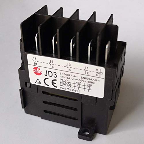 Relé interruptor electromagnético KJD11 con protección de bajo voltaje y 5NO para 400V 4