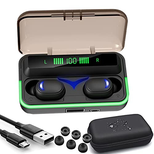 Wireless Earbuds Bluetooth Headphones Earphones with Charging case in Ear Built-in Mic Headset HiFi Stereo Noise Cancelling Earphones Waterproof