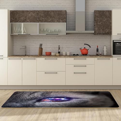 Tapis de cuisine antidérapant lot de 2 lavable absorbant chat - 3