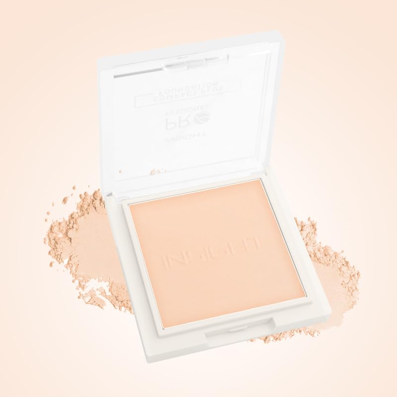 Image of INSIGHT Professional Compact Plus Foundation 15g - Shade LN11| Creamy Pressed Powder Base with Flawless Coverage, Long Lasting & Smooth Finish